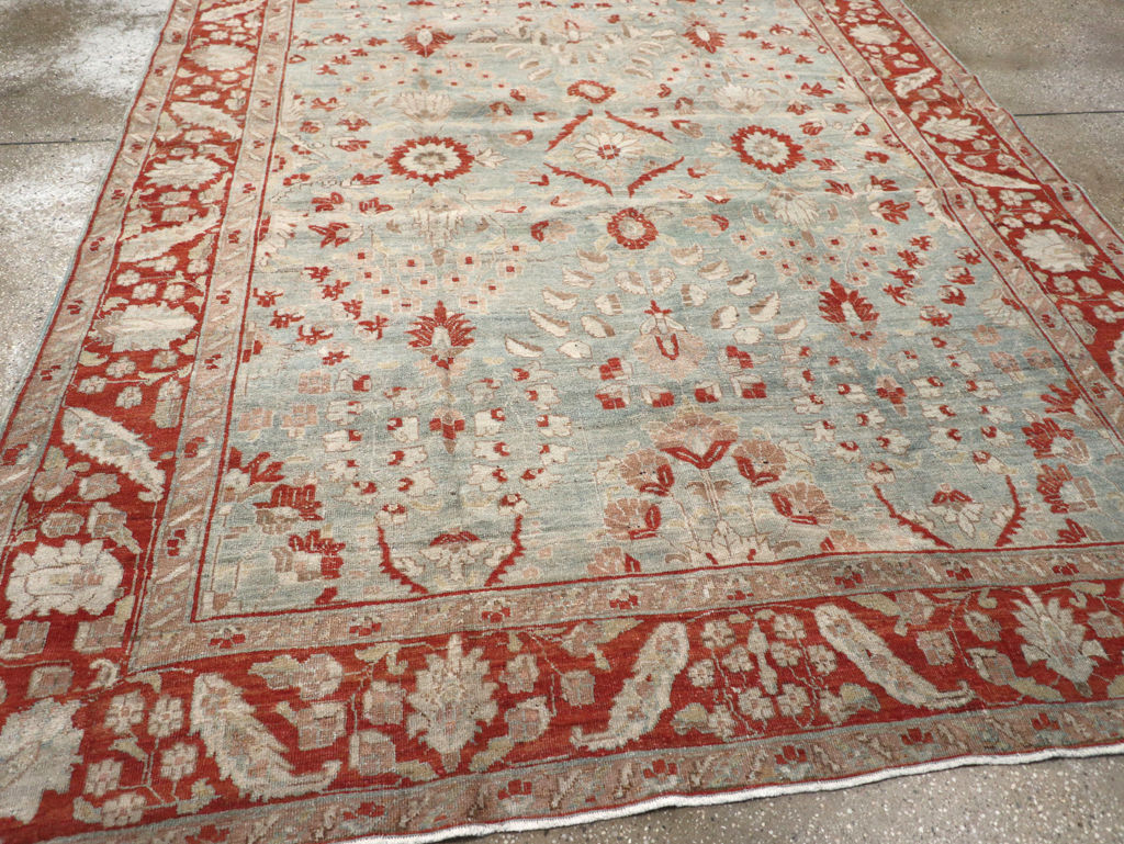 Antique Persian Tabriz Carpet, No.21062 - Staging