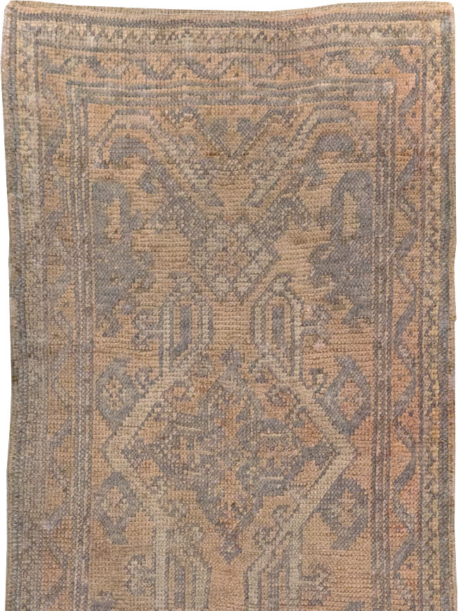Antique Turkish Oushak Long Runner, No.21064 - Staging