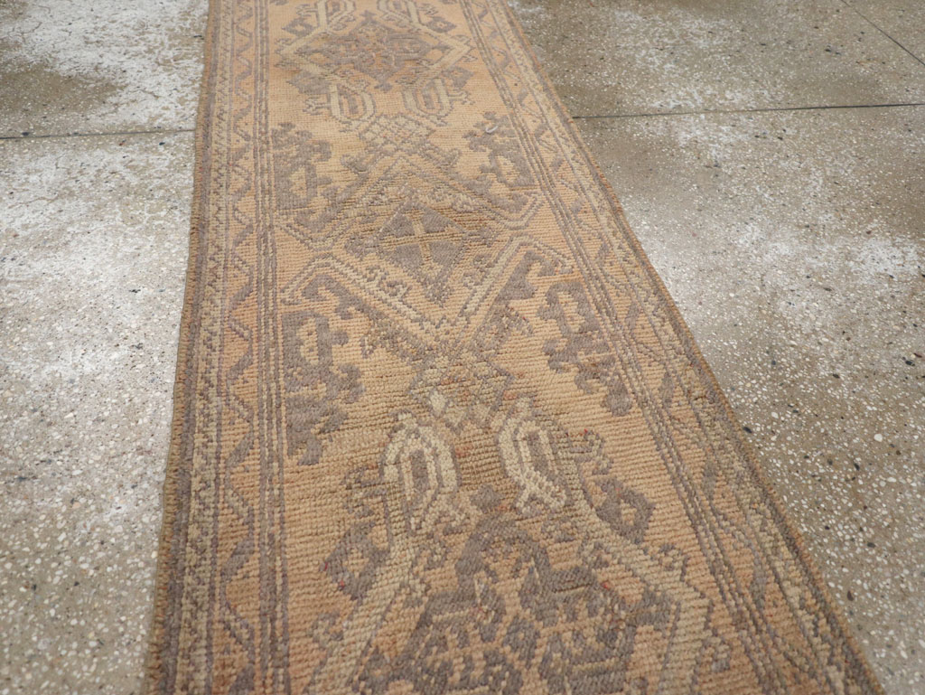 Antique Turkish Oushak Long Runner, No.21064 - Staging