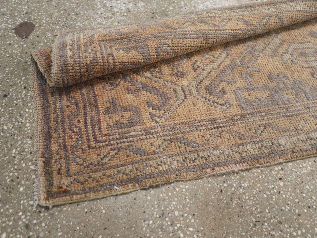 Antique Turkish Oushak Long Runner, No.21064 - Staging