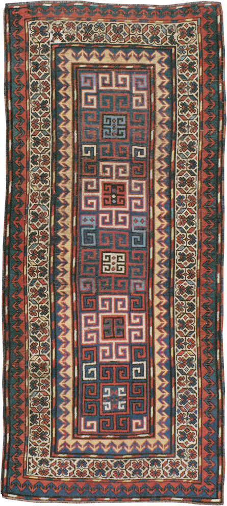 Antique Caucasian Kazak Rug, No.21065 - Staging