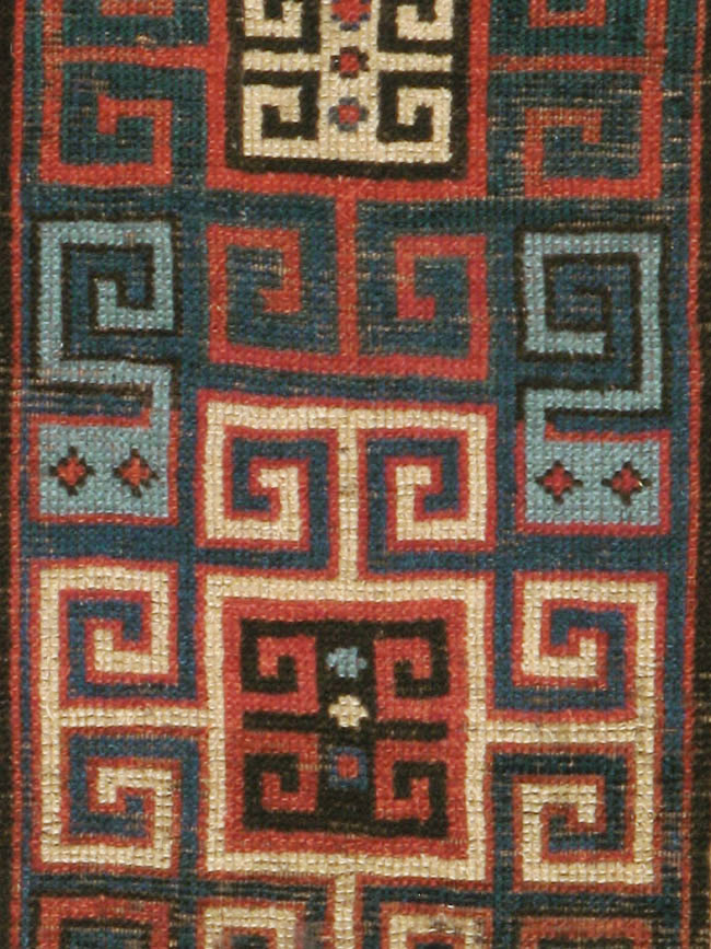 Antique Caucasian Kazak Rug, No.21065 - Staging