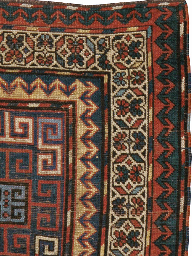 Antique Caucasian Kazak Rug, No.21065 - Staging