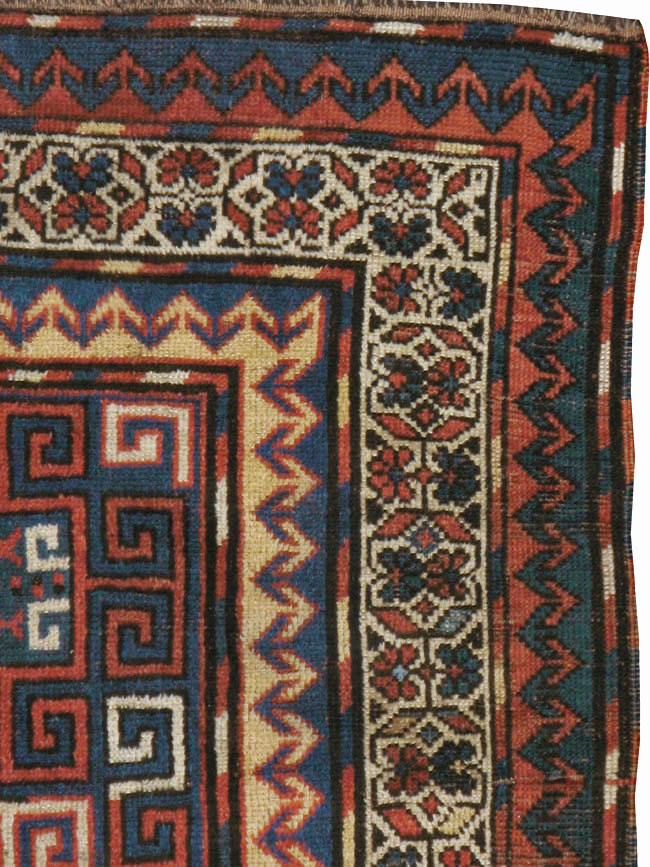 Antique Caucasian Kazak Rug, No.21065 - Staging