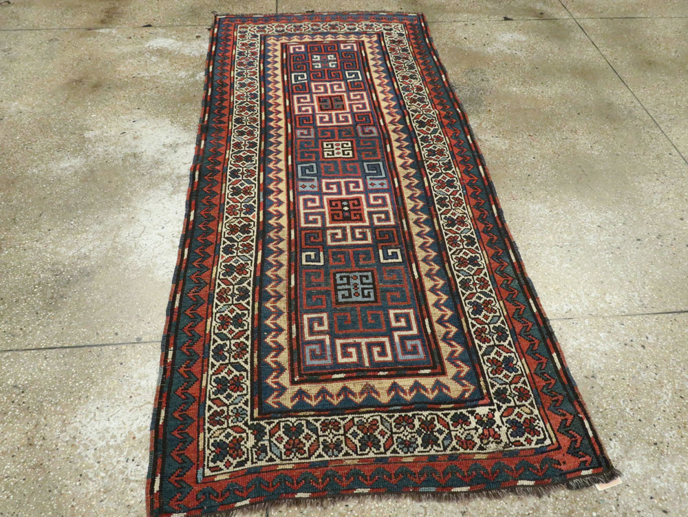 Antique Caucasian Kazak Rug, No.21065 - Staging