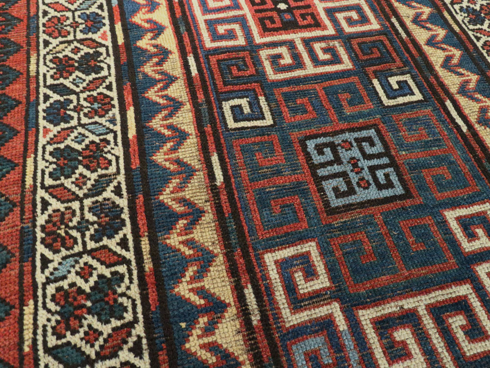 Antique Caucasian Kazak Rug, No.21065 - Staging
