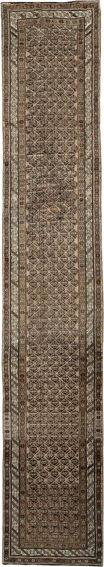 Vintage Persian Kurdish Runner, No.21073 - Staging