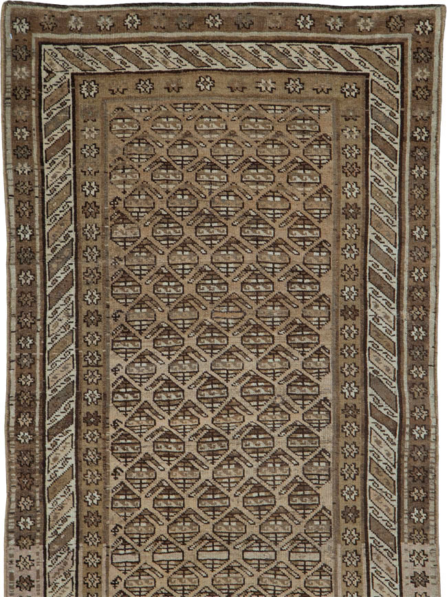 Vintage Persian Kurdish Runner, No.21073 - Staging