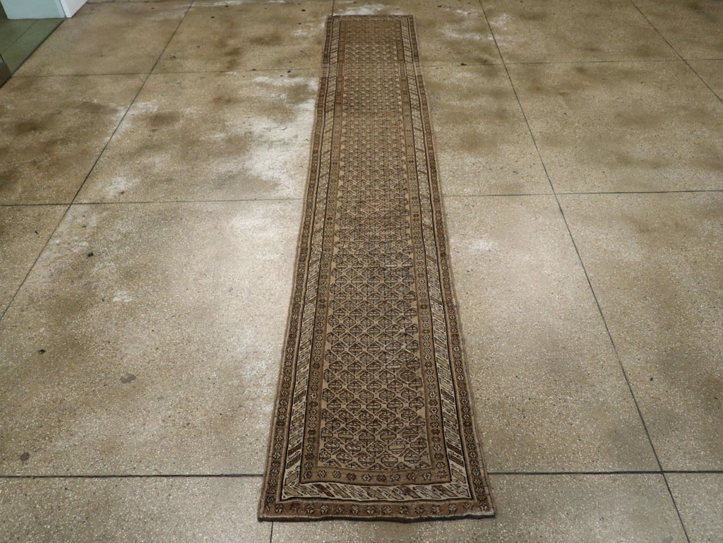 Vintage Persian Kurdish Runner, No.21073 - Staging