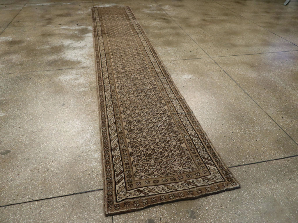 Vintage Persian Kurdish Runner, No.21073 - Staging