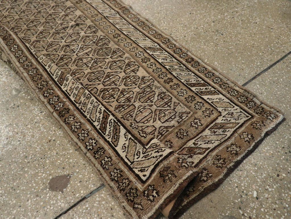 Vintage Persian Kurdish Runner, No.21073 - Staging