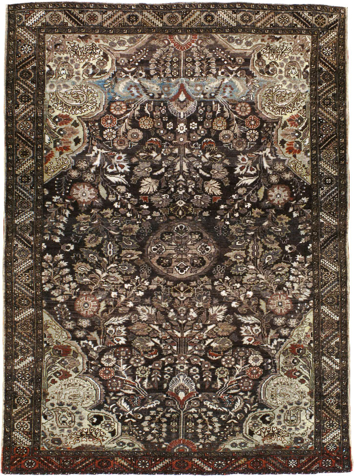 Vintage Persian Malayer Rug, No.21074 - Staging