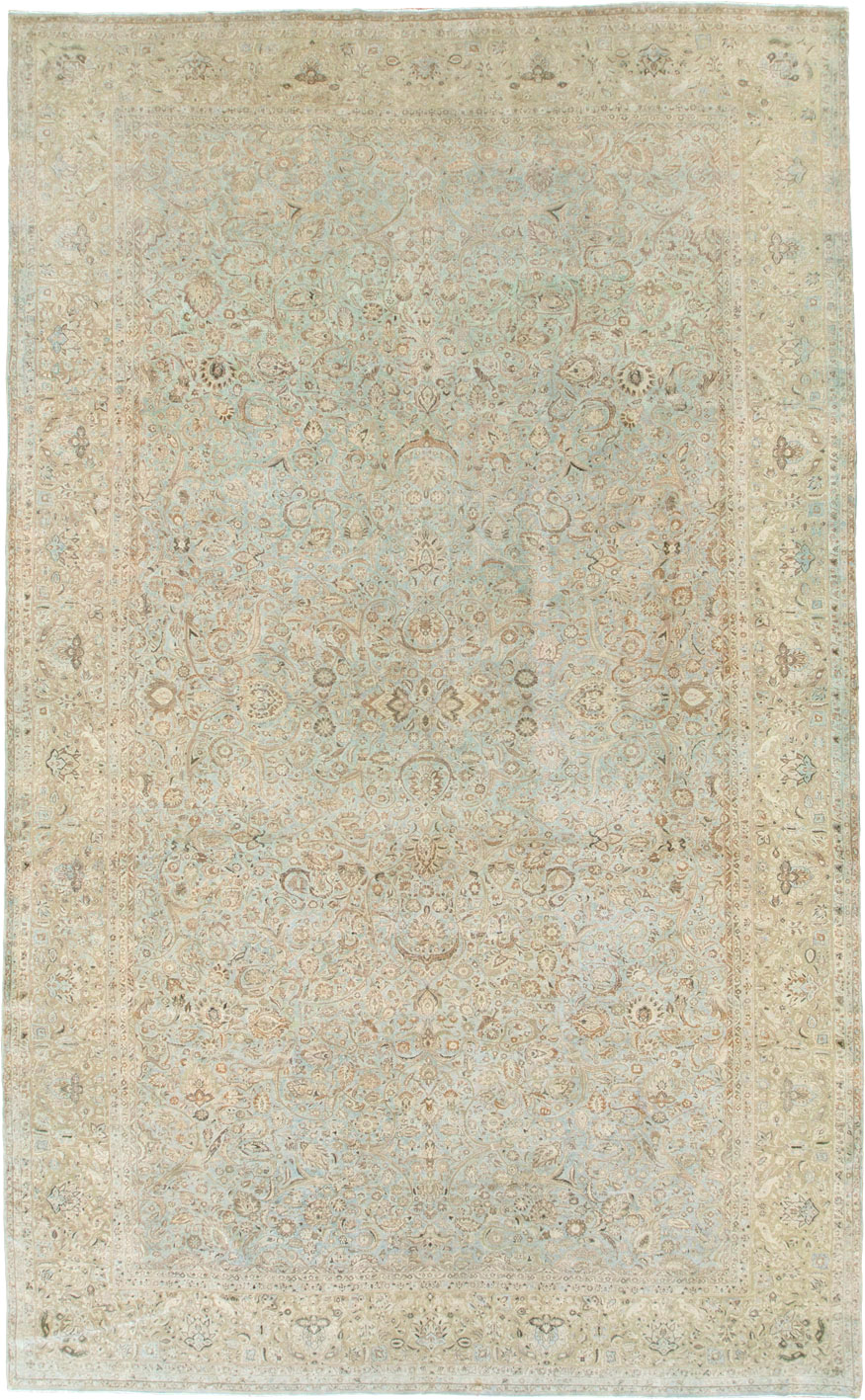 Vintage Persian Kashan Carpet, No.21075 - Staging