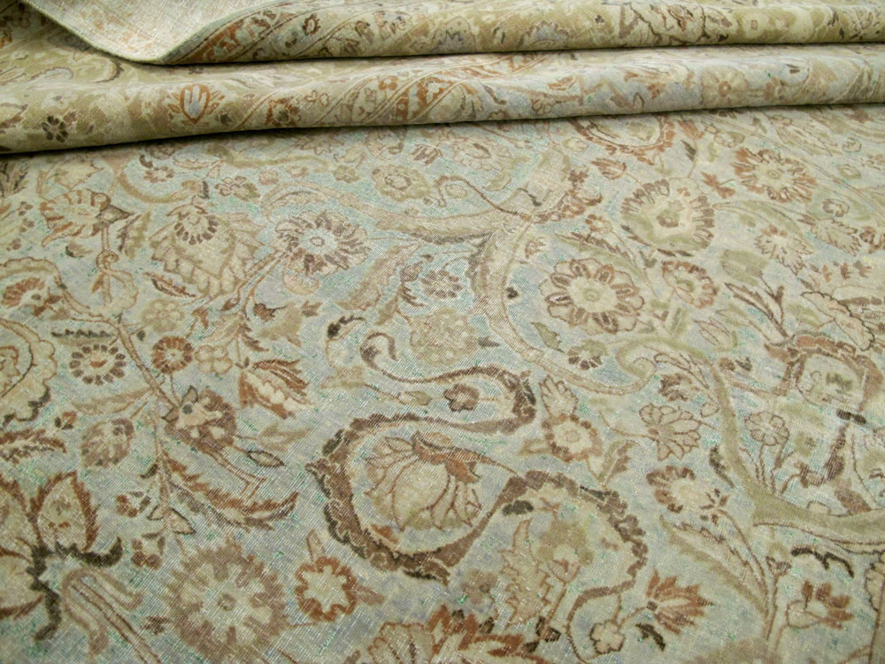 Vintage Persian Kashan Carpet, No.21075 - Staging