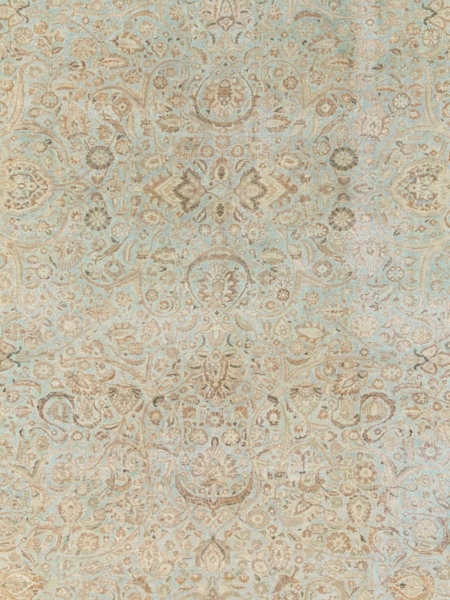 Vintage Persian Kashan Carpet, No.21075 - Staging