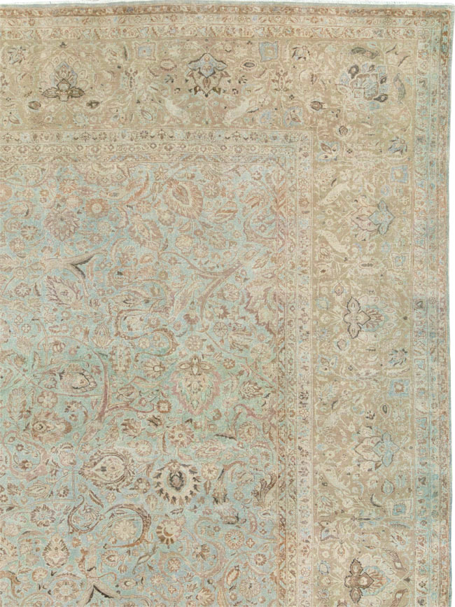 Vintage Persian Kashan Carpet, No.21075 - Staging