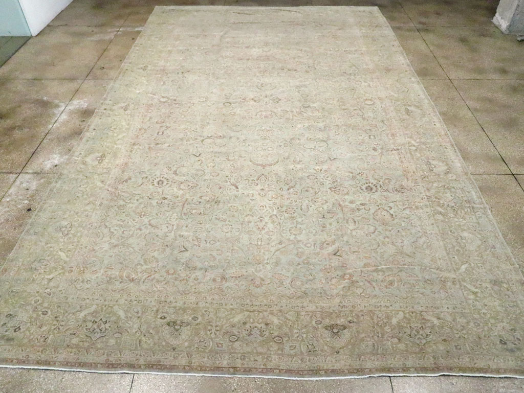 Vintage Persian Kashan Carpet, No.21075 - Staging