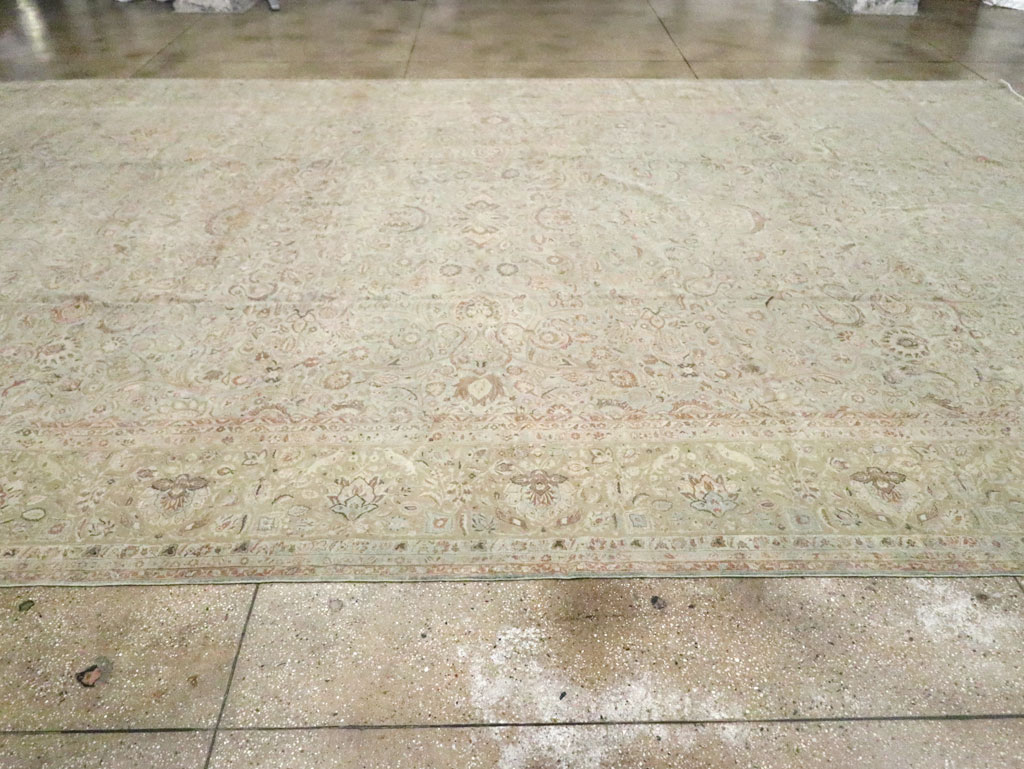 Vintage Persian Kashan Carpet, No.21075 - Staging