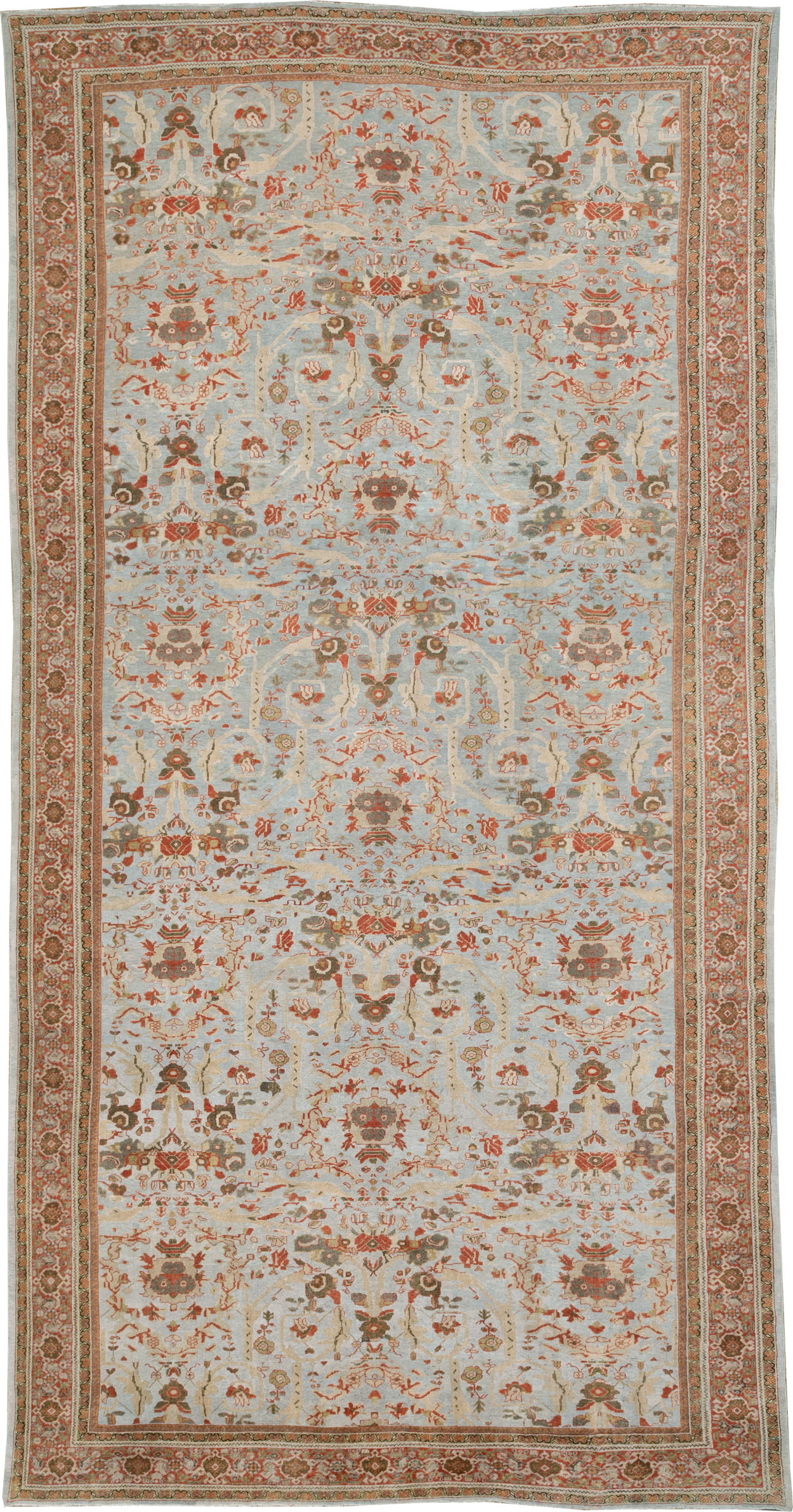 Antique Persian Mahal Carpet, No.21077 - Staging