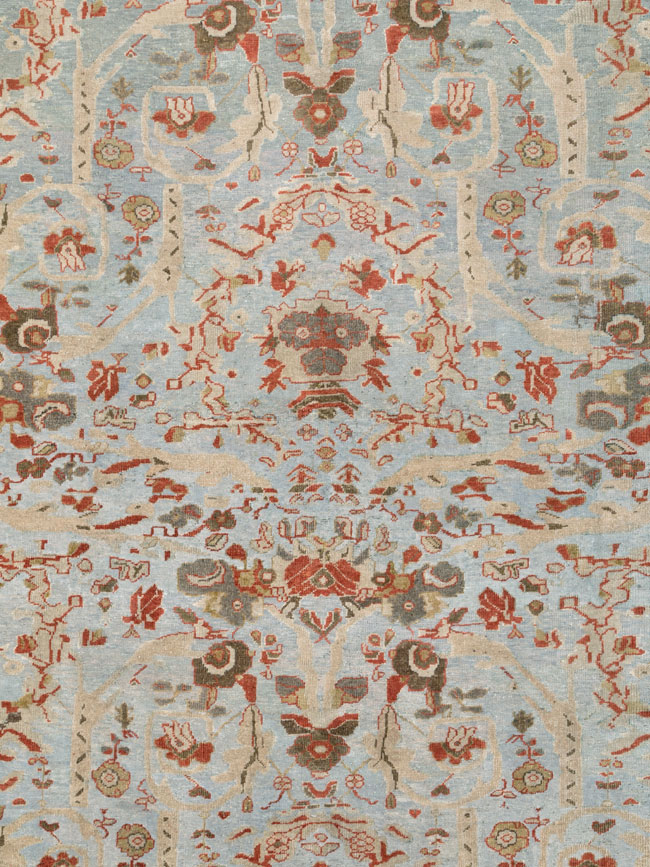 Antique Persian Mahal Carpet, No.21077 - Staging