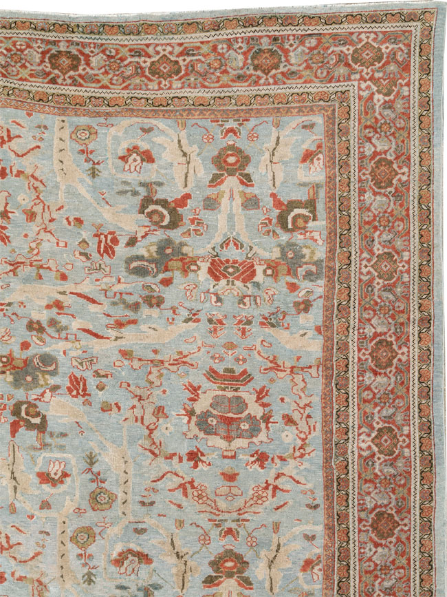 Antique Persian Mahal Carpet, No.21077 - Staging