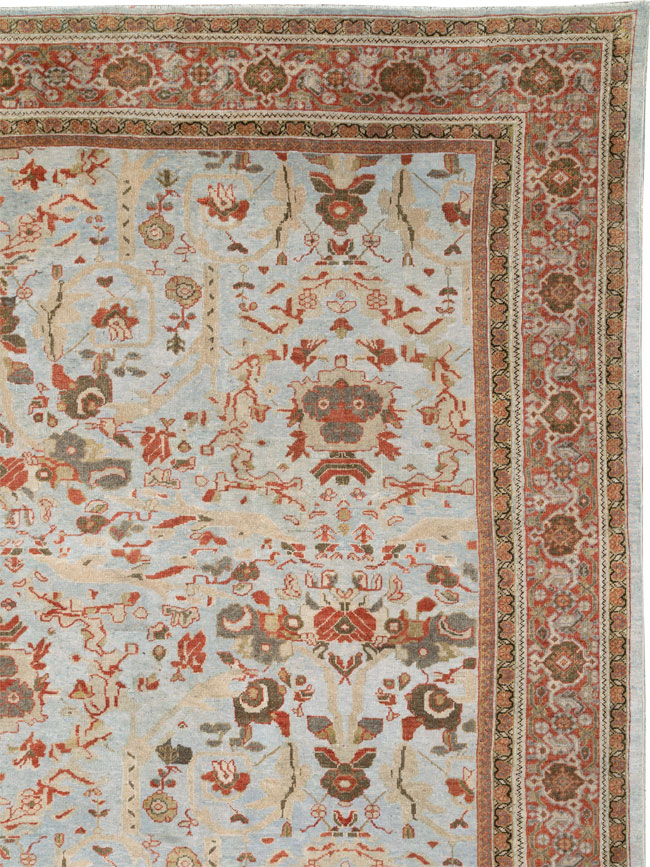 Antique Persian Mahal Carpet, No.21077 - Staging