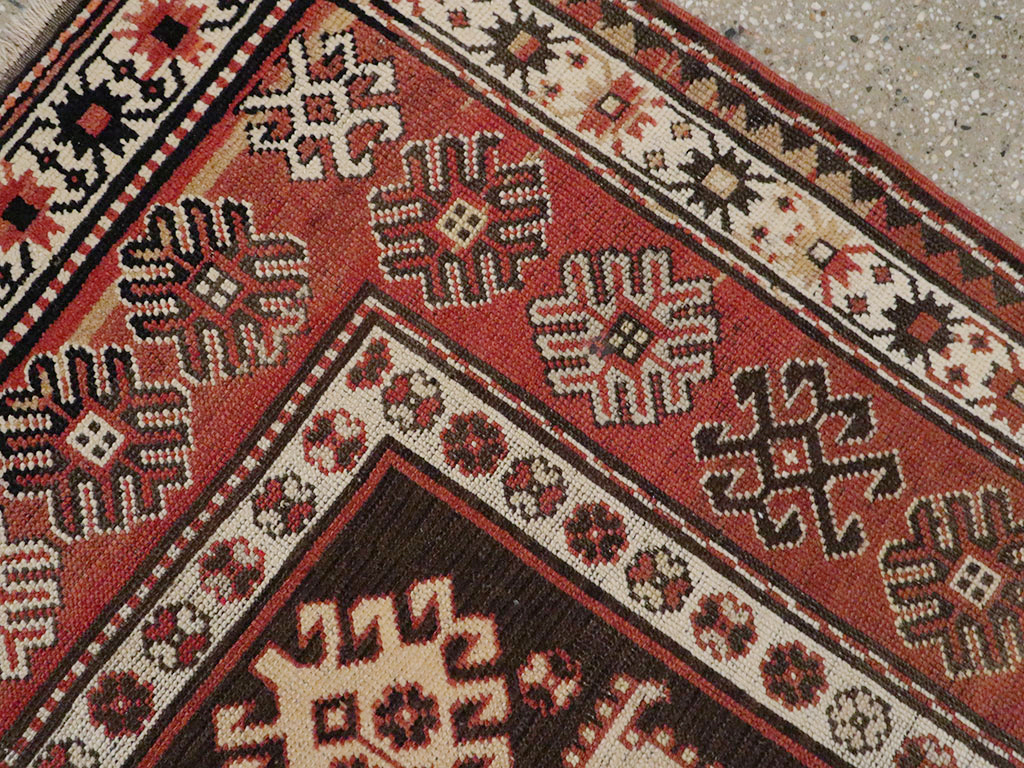 Antique Caucasian Kazak Rug, No.21079 - Staging