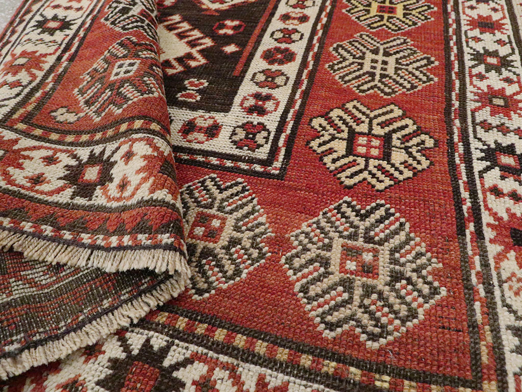 Antique Caucasian Kazak Rug, No.21079 - Staging