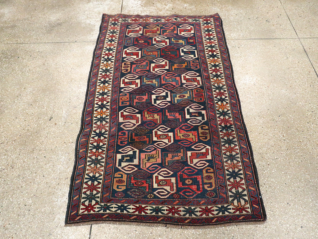 Antique Caucasian Kuba Rug, No.21082 - Staging