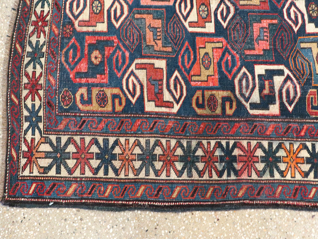 Antique Caucasian Kuba Rug, No.21082 - Staging