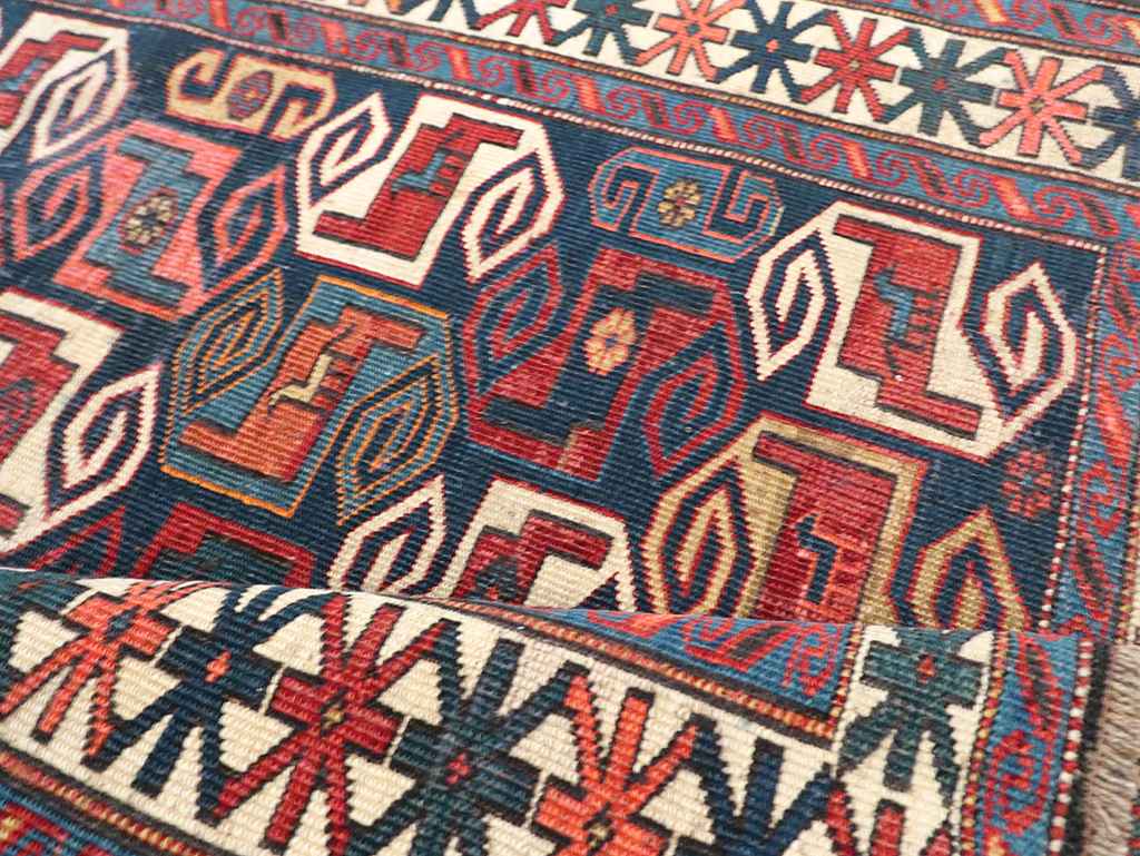 Antique Caucasian Kuba Rug, No.21082 - Staging