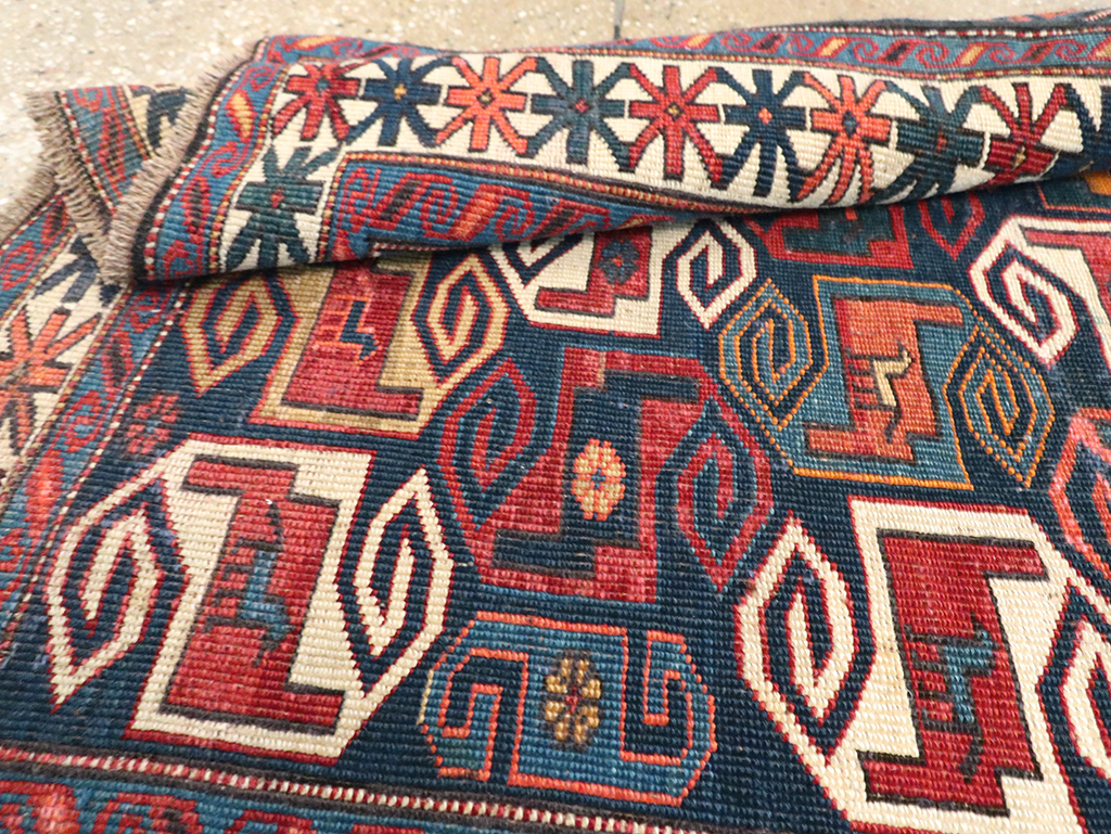 Antique Caucasian Kuba Rug, No.21082 - Staging