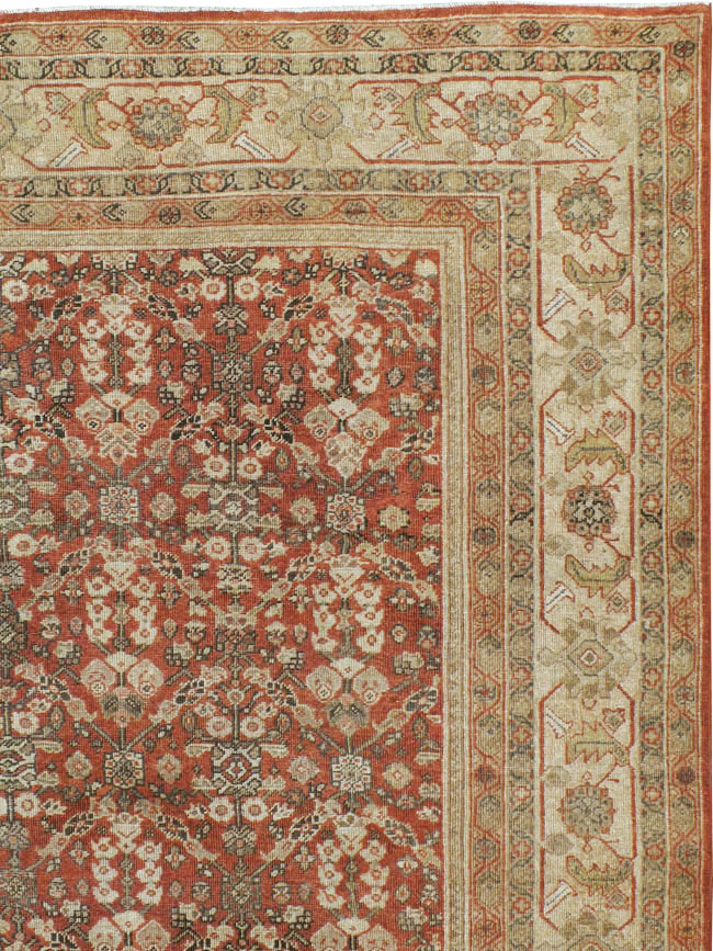 Antique Persian Mahal Carpet, No.21084 - Staging