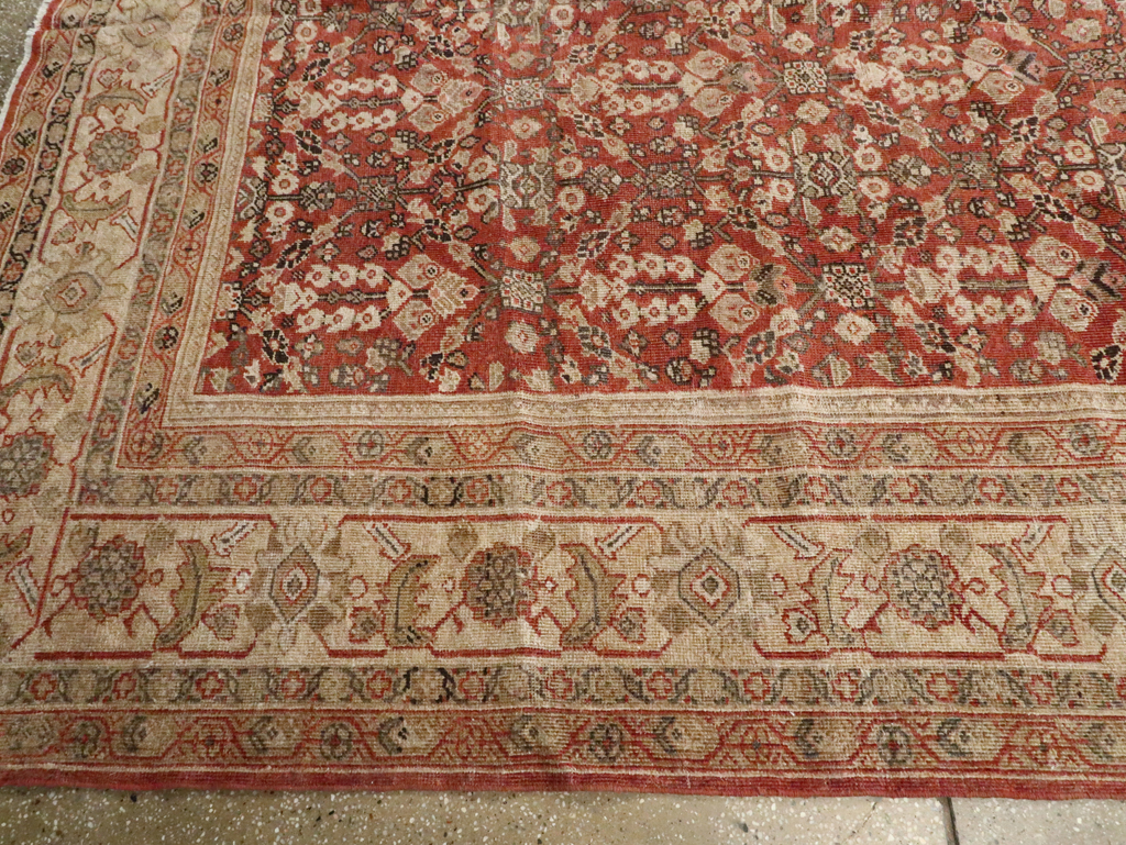 Antique Persian Mahal Carpet, No.21084 - Staging
