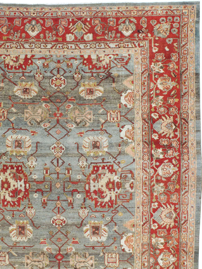 Antique Persian Bibikabad Carpet, No.21085 - Staging