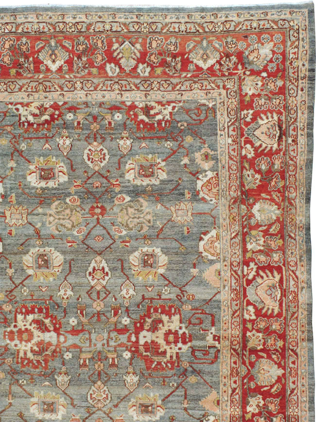 Antique Persian Bibikabad Carpet, No.21085 - Staging