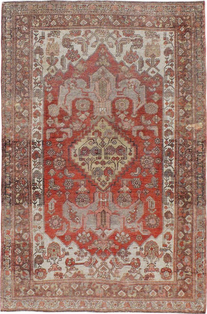 Antique Persian Bidjar Rug, No.21102 - Staging