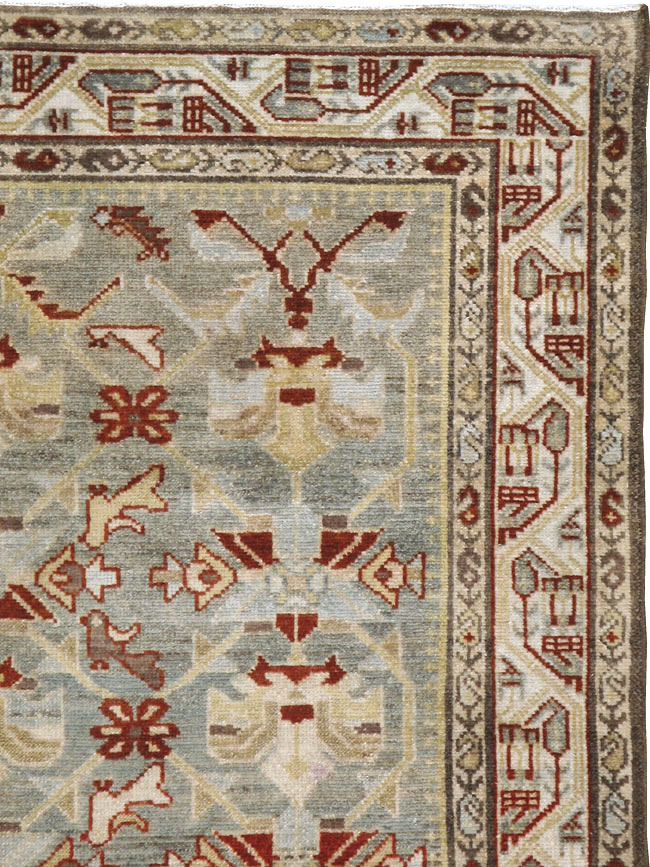 Vintage Persian Malayer Rug, No.21107 - Staging
