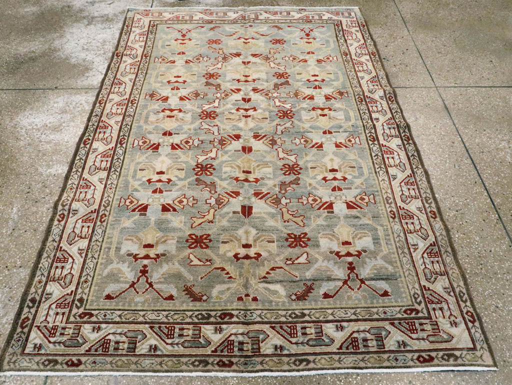 Vintage Persian Malayer Rug, No.21107 - Staging