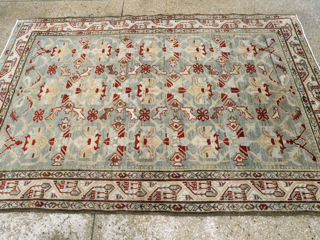 Vintage Persian Malayer Rug, No.21107 - Staging