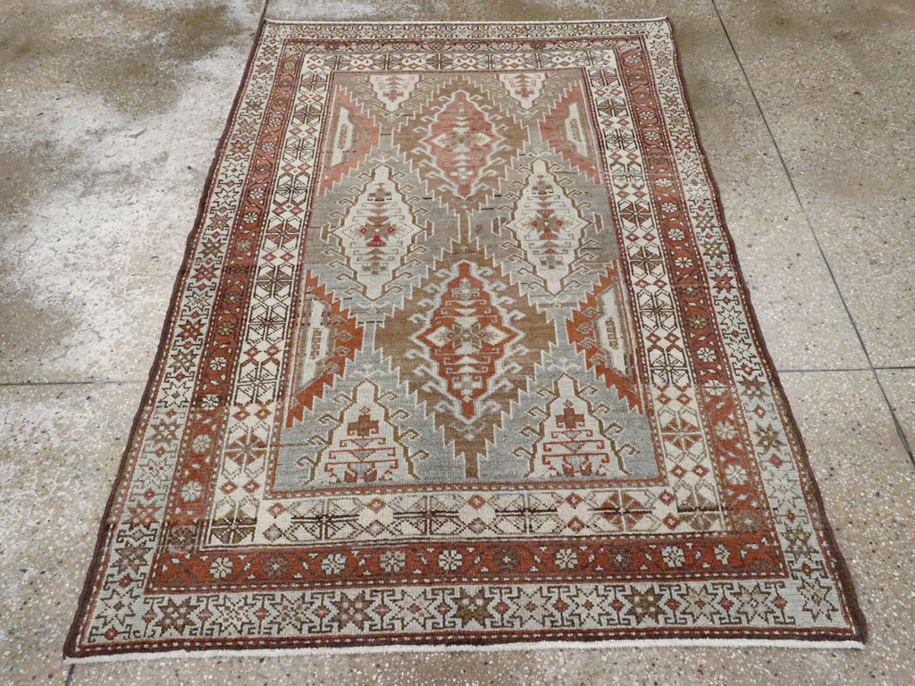 Vintage Persian Malayer Rug (Pair: 1 of 2), No.21114 - Staging