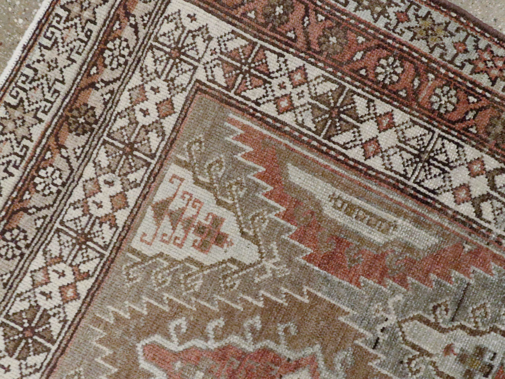 Vintage Persian Malayer Rug (Pair: 1 of 2), No.21114 - Staging