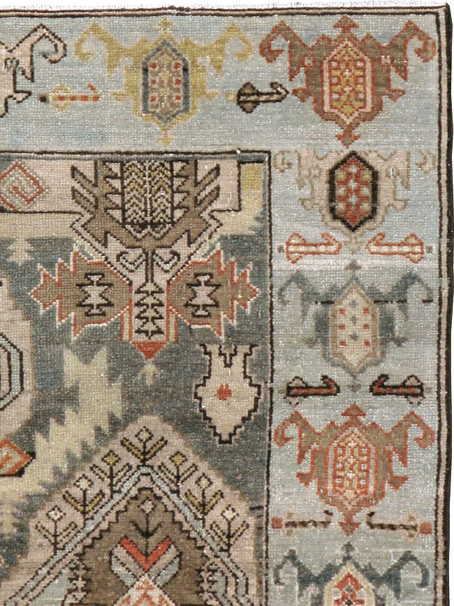 Vintage Persian Malayer Accent Rug, No.21117 - Staging