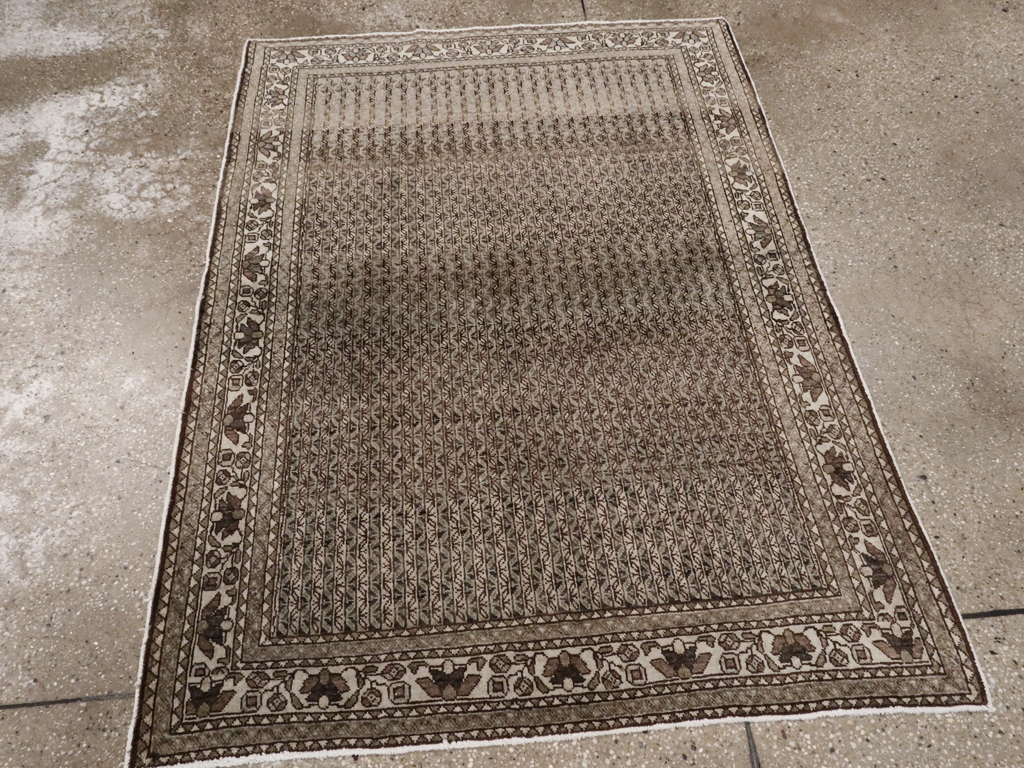 Vintage Persian Afshar Rug, No.21119 - Staging