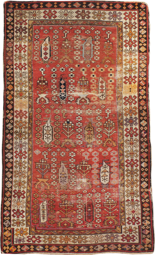Antique Caucasian Rug, No.21135 - Staging
