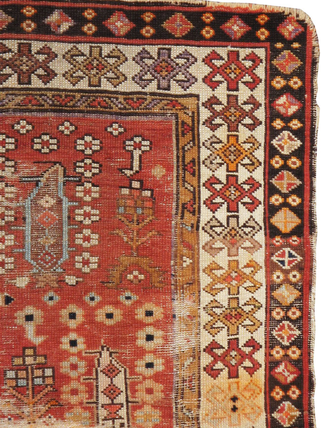 Antique Caucasian Rug, No.21135 - Staging