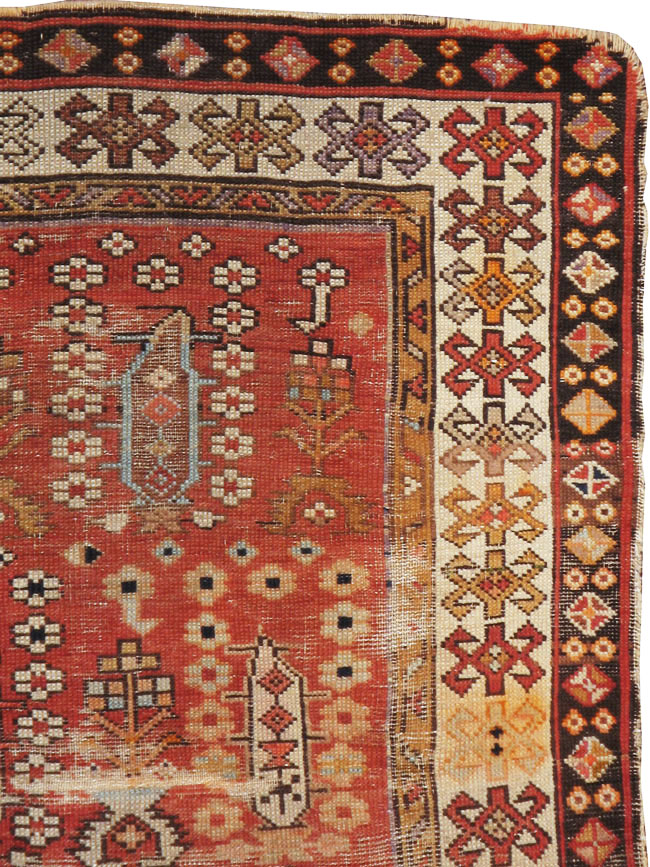 Antique Caucasian Rug, No.21135 - Staging