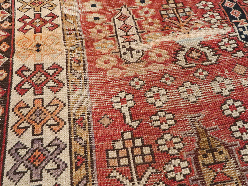 Antique Caucasian Rug, No.21135 - Staging