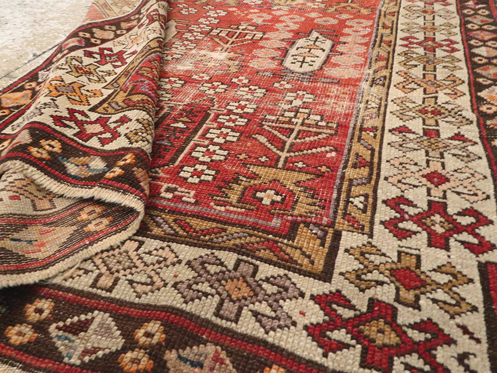 Antique Caucasian Rug, No.21135 - Staging
