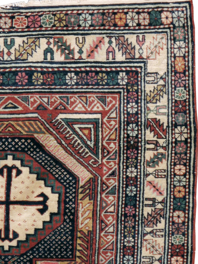Antique Caucasian Shirvan Rug, No.21136 - Staging